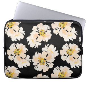 Waterverf Bloemen bloedige pinda's Laptop Sleeve