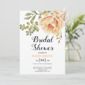 Waterverf Bloemen Bloemen Bloemen Bruiloft vrijgez Kaart (Staand voorkant)