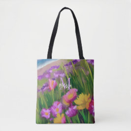 Waterverf bloemen bloemen bloemen  tote bag