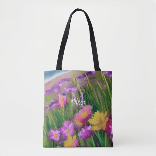 Waterverf bloemen bloemen bloemen  tote bag (Voorkant)