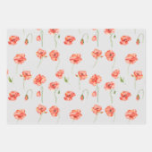 Waterverf bloemen bloemen inpakpapier vel (Voorkant 3)