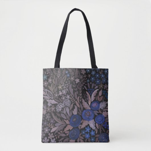 Waterverf bloemen bloemen roos bruin tote bag (Voorkant)