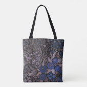 Waterverf bloemen bloemen roos bruin tote bag (Achterkant)