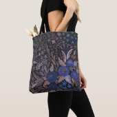 Waterverf bloemen bloemen roos bruin tote bag (Dichtbij)