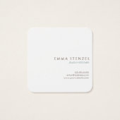 Waterverf Bloemen Bloemen Vierkant Visitekaartje (Achterkant)