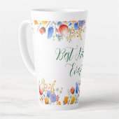 Waterverf Bloemen Bloementuin Latte Mok (Linkerhoek)
