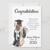 Waterverf Bloemen Blond Meisje Gefeliciteerd (Voorkant)