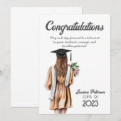 Waterverf Bloemen Blond Skin Meisje Gefeliciteerd (Voorkant / Achterkant)