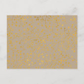 Waterverf Bloemen Blush Rozen Boho Wedding Gold Aankondigingskaart (Achterkant)