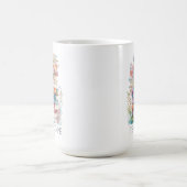 Waterverf Bloemen Boeken Koffiemok (Center)