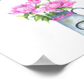 Waterverf bloemen - boeken voor baby poster (Hoek)