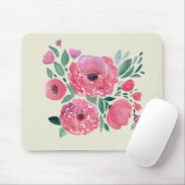 Waterverf bloemen, boeket 2 muismat (Met muis)
