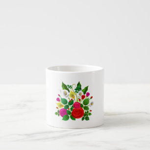 Waterverf Bloemen Boeket-47149 Espresso Kop