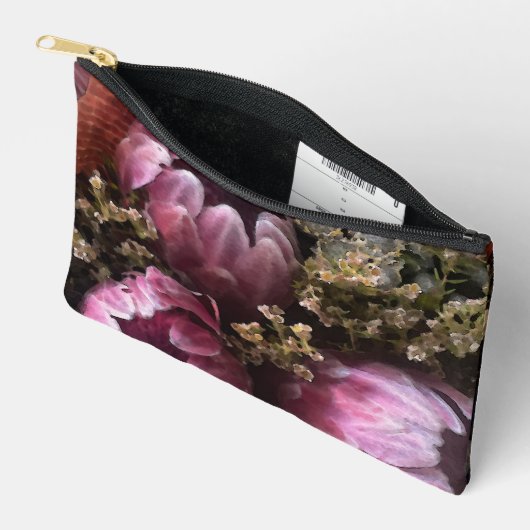 Waterverf Bloemen Boeket Bag Etui (Open)