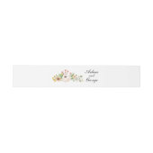 Waterverf Bloemen Boeket Bruiloft Uitnodigingen Wikkel (Vlak)