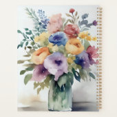 Waterverf Bloemen Boeket Schilderij Planner (Achterkant)