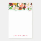 Waterverf Bloemen Boeket Sjabloon Elegant Post-it® Notes (Voorkant)