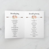 Waterverf Bloemen Bohemian Elegant Bruiloft Boho Programma (Binnen)