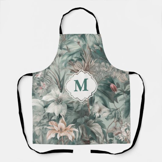 Waterverf  bloemen Boho Stijlvol met Mono Schort (Voorkant)