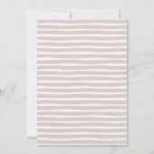 Waterverf Bloemen Bonjour Meisje Baby 2 Kaart (Achterkant)