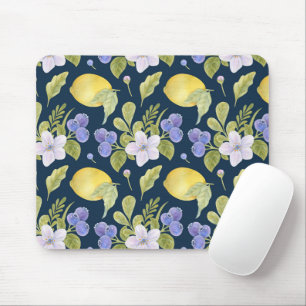 Waterverf bloemen, bosbes en zure muismat