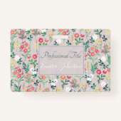  Waterverf Bloemen Botanisch Badge (Voorkant)