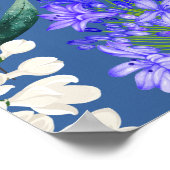 waterverf Bloemen Botanisch gebladerte groen Poster (Hoek)