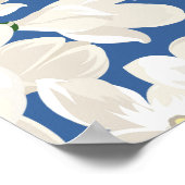 waterverf Bloemen Botanisch gebladerte groen Poster (Hoek)