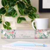 Waterverf Bloemen Botanisch Naambordje