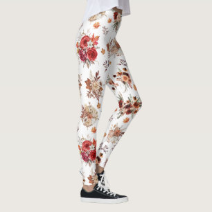 waterverf Bloemen Botanische herfst Herfst Trendy Leggings