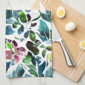 Waterverf bloemen botanische monografie theedoek (Quarter Fold)