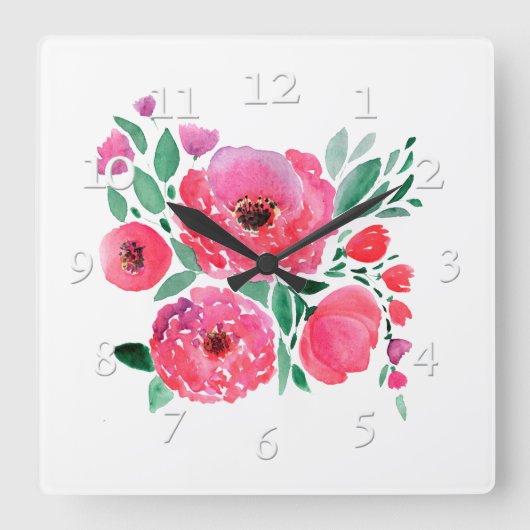 Waterverf bloemen, bouquet 2. grote klok (Voorkant)