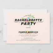 Waterverf bloemen bouquet en moderne typografie kaart (Voorkant)