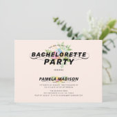 Waterverf bloemen bouquet en moderne typografie kaart (Staand voorkant)