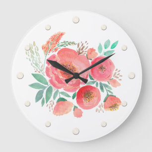 Waterverf bloemen, bouquet. grote klok