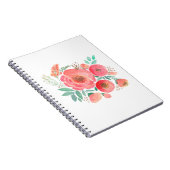 Waterverf bloemen, bouquet. notitieboek (Rechterzijde)