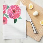 Waterverf bloemen, bouquet. theedoek (Quarter Fold)