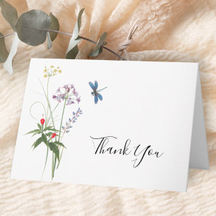 Waterverf bloemen Bridal Hartelijk dank Kaart