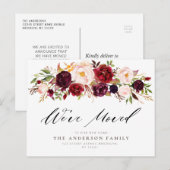 waterverf bloemen Briefkaart (Voorkant / Achterkant)