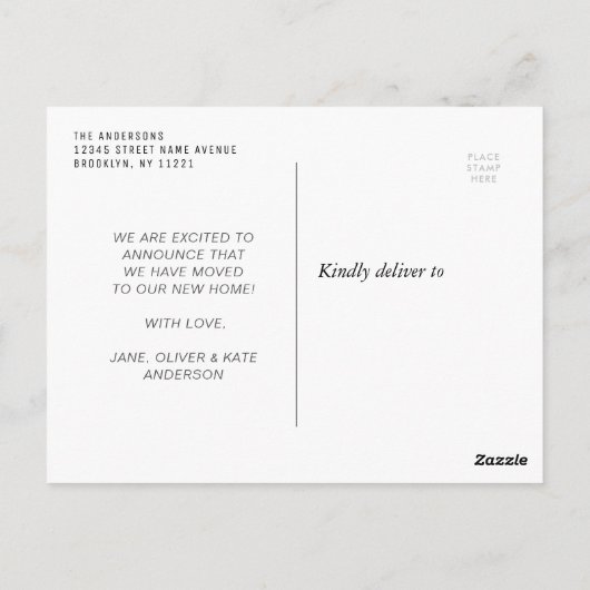 waterverf bloemen Briefkaart (Achterkant)