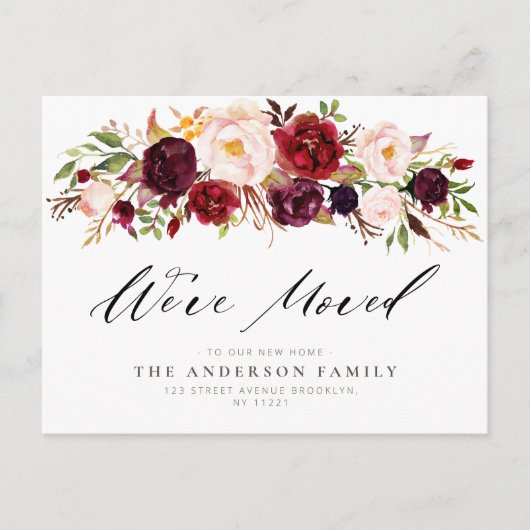 waterverf bloemen Briefkaart (Voorkant)