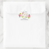 Waterverf  Bloemen Bruids Tea Party Sticker (Tas)