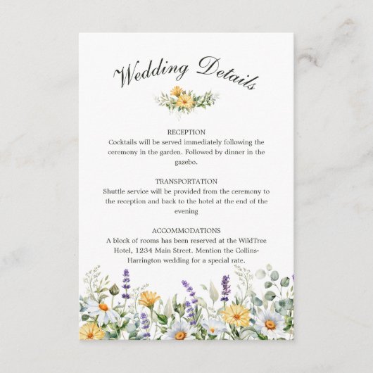 Waterverf Bloemen Bruiloft Behuizing Kaart (Voorkant)