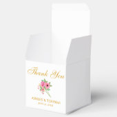 Waterverf Bloemen Bruiloft Dank u Wit Bedankdoosjes (Geopend)