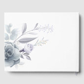 Waterverf Bloemen bruiloft gastenboek (Achterkant)