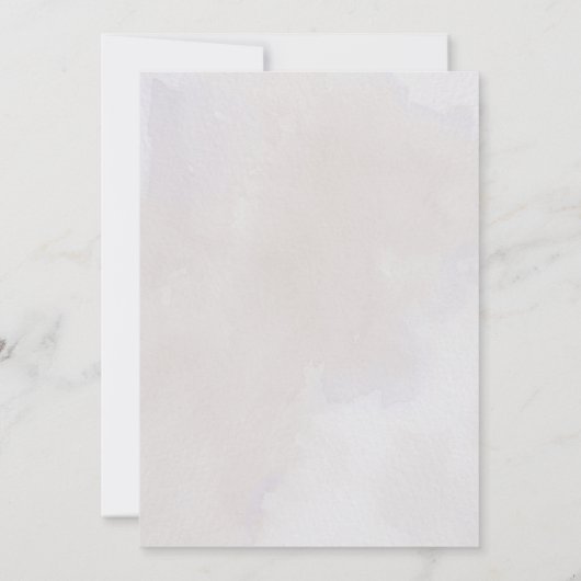 waterverf bloemen bruiloft kaart (Achterkant)