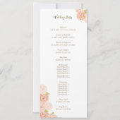 WATERVERF BLOEMEN BRUILOFT PROGRAMMA (Achterkant)