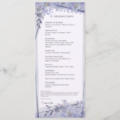 WATERVERF BLOEMEN BRUILOFT PROGRAMMA PROGRAMMAKAART (Achterkant)