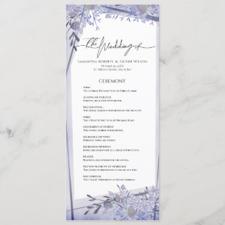 WATERVERF BLOEMEN BRUILOFT PROGRAMMA PROGRAMMAKAART
