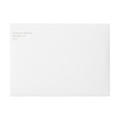 Waterverf Bloemen Bruiloft Retouradres Label (Voorkant)